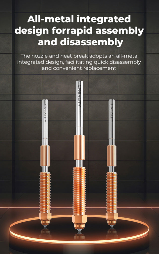 Creality Quick-Swap Nozzle Kit For K1C – Metal Hotend, Heating Block, 0.4mm Nozzle