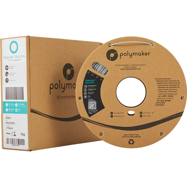 PolyLite_PLA_Pro_Grey_175_Spool_Picture_With_Packaging