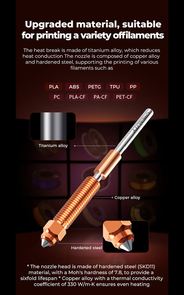 K1C Ceramic Heating Block Kit - Quick-swap Nozzle - Image 10