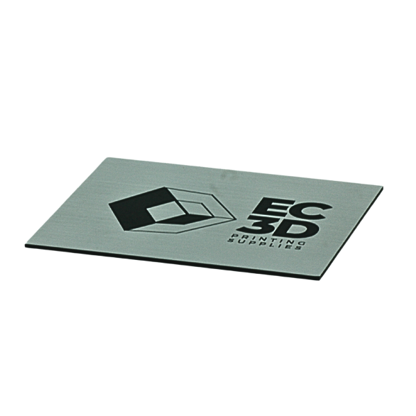 Laser Engraving Plate Black/Brushed Metal - 100 x 80mm