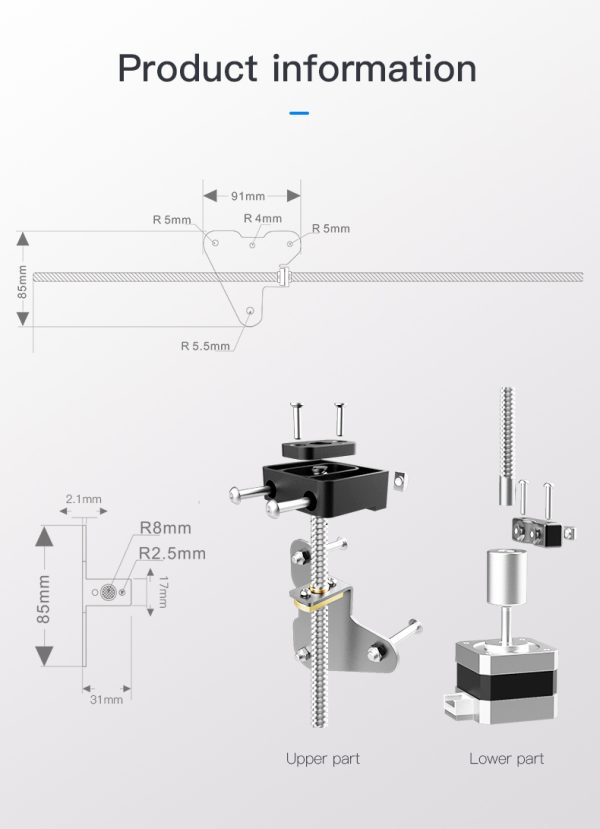 Creality Dual Screw Rod Upgrade Kit - Image 7