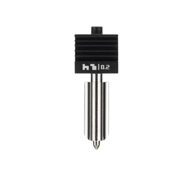 Bambu Hotend with 0.2mm Stainless Steel Nozzle for H2 Series & P2S 3D Printers