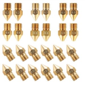 Creality Brass MK8 Nozzles Package - 24PCS
