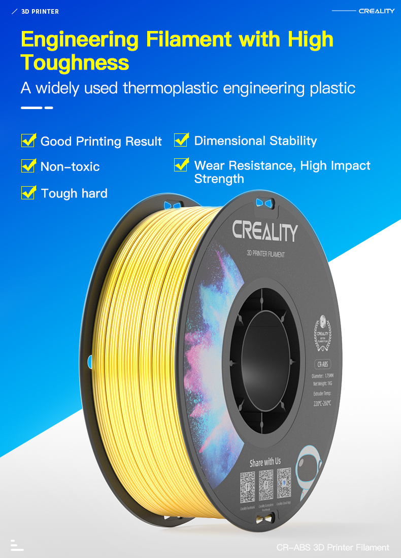 Creality CR-ABS Filament 1.75mm 1kg - Image 2