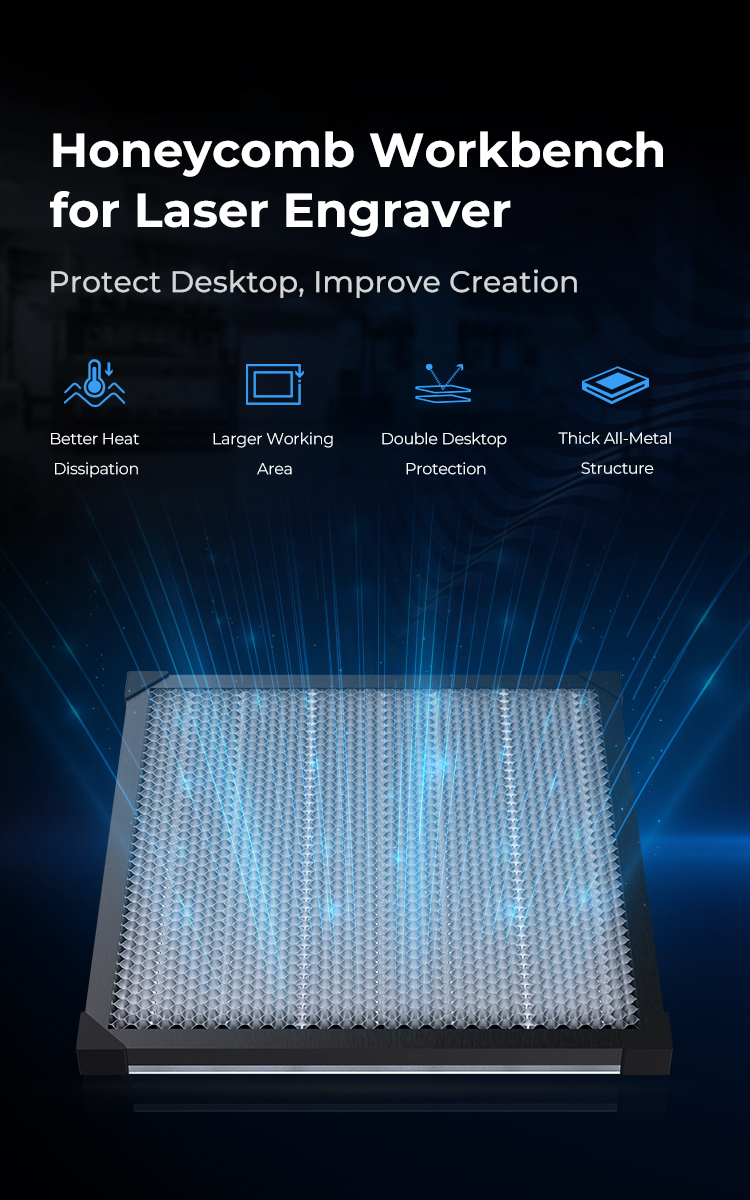 Creality Honeycomb Workbench for Laser Engraver 500 x 500mm - Image 9