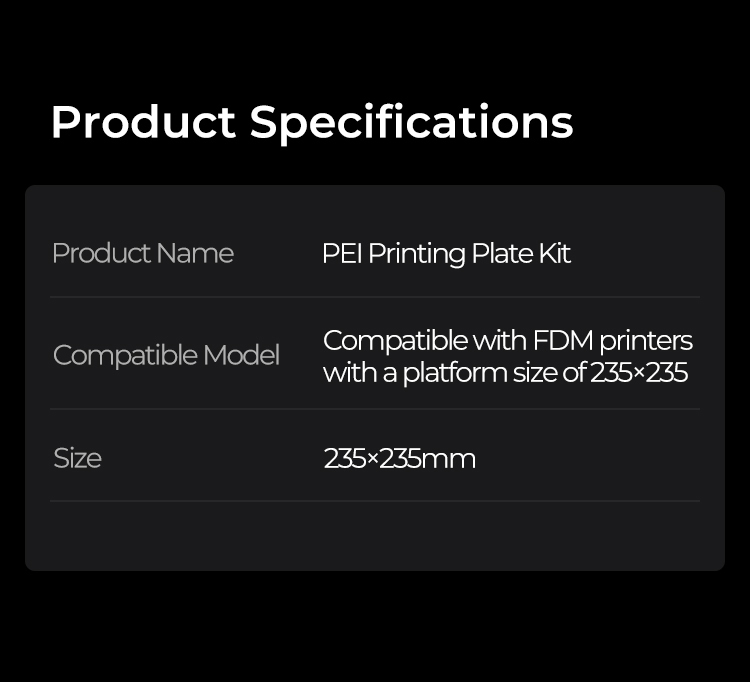 K1 PEI Build Plate Kit 235*235mm - Image 10