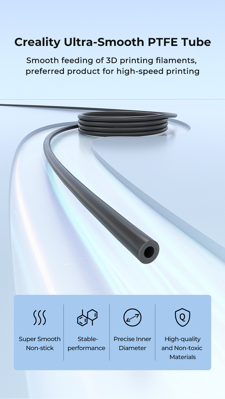 Creality Ultra Smooth PTFE Tube 1m - Image 2